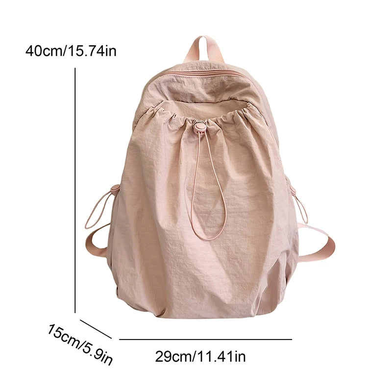 Women's Waterproof Nylon Bookbag Backpack