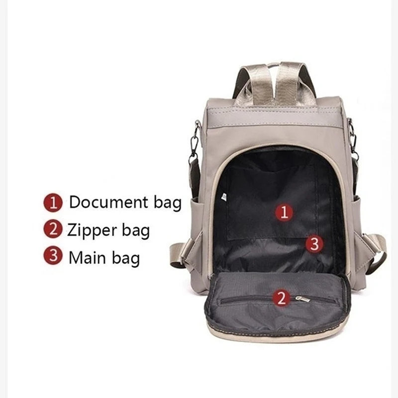 Waterproof Anti-Theft Oxford Women's Backpack