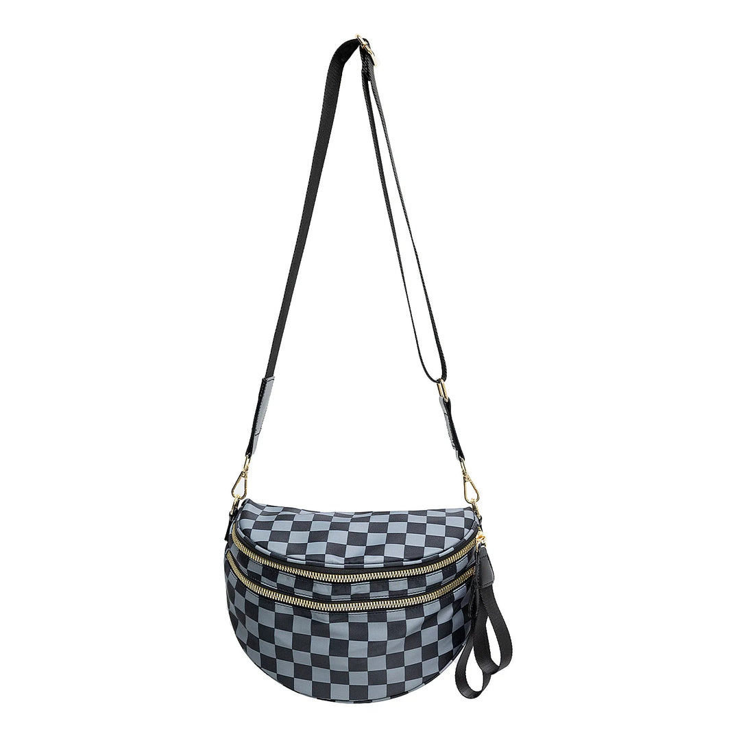 Checkered Crossbody Bum Bag for Women