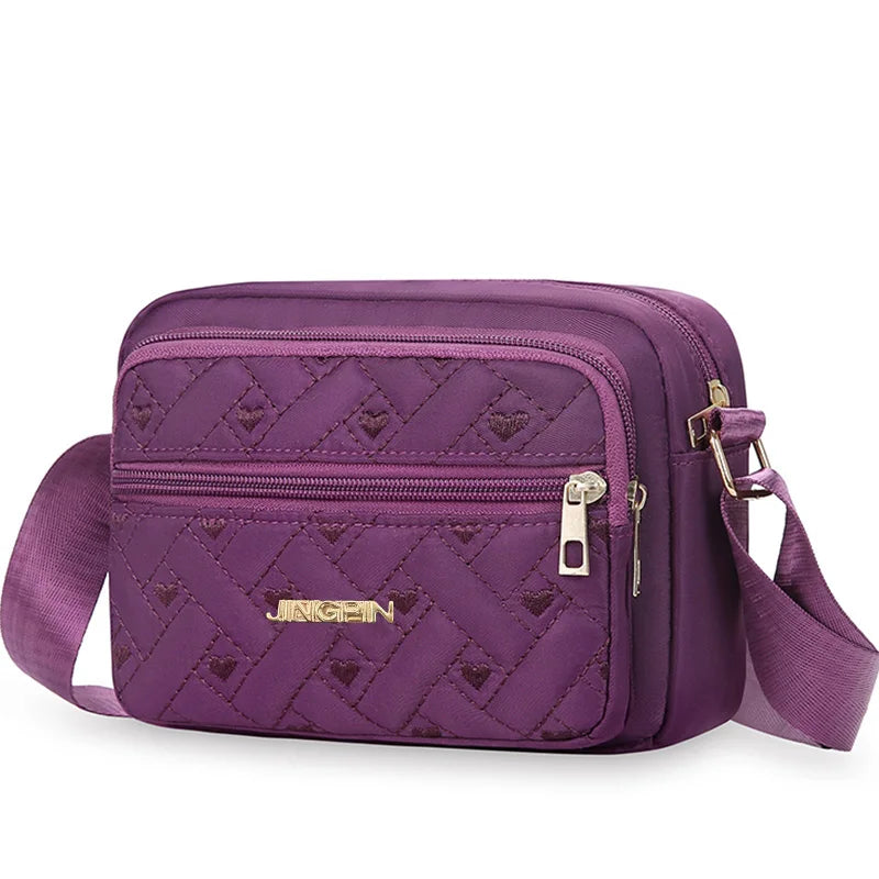 Women's Multi-Colour Quilted Casual Bag