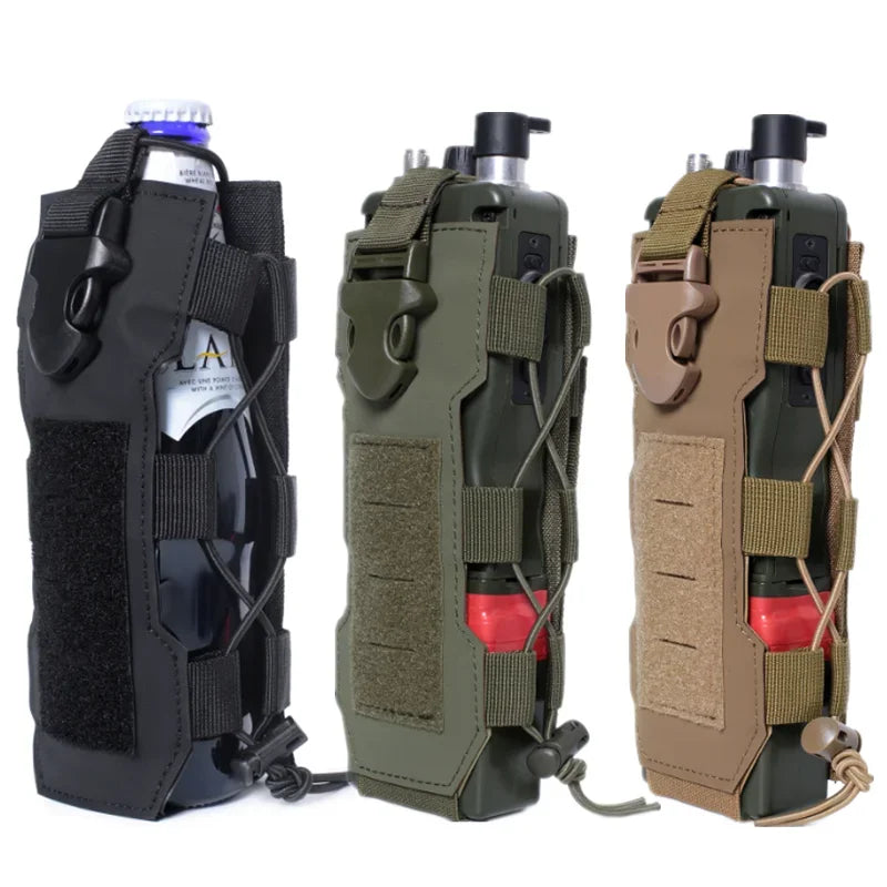 Molle Water Bottle Canteen Holder – Outdoor Sport Waist Pack for Hiking Camping Fishing