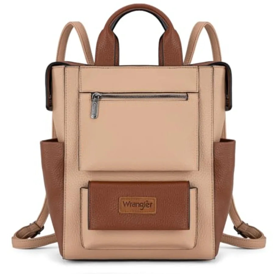 Wrangler Vegan Leather Anti-Theft Convertible Backpack