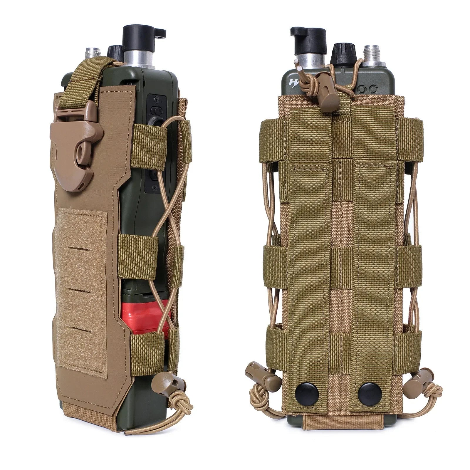 Molle Water Bottle Canteen Holder – Outdoor Sport Waist Pack for Hiking Camping Fishing
