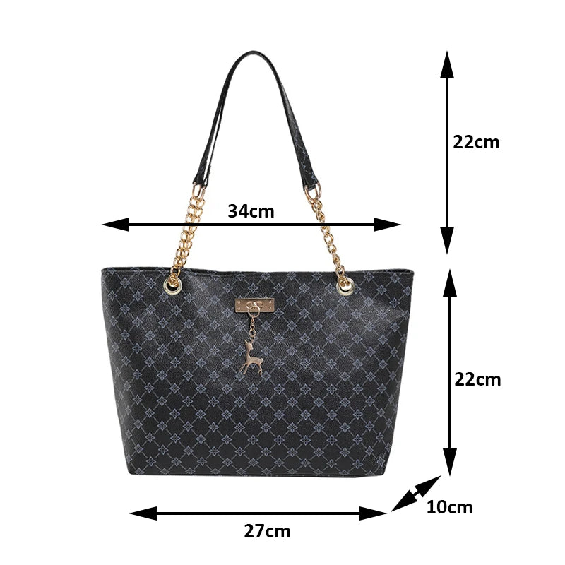 Large Capacity Soft Leather Tote Bag for Women