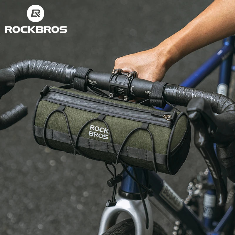 ROCKBROS 2L Bicycle Handlebar Bag – Multifunctional Reflective Front Pannier Shoulder Bag