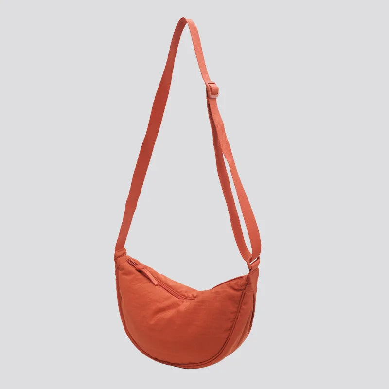 Women's Solid Colour Padded Crossbody Bag