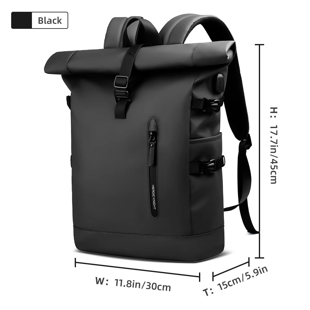 HK Large 15.6" Anti-Theft Laptop Backpack with USB Port