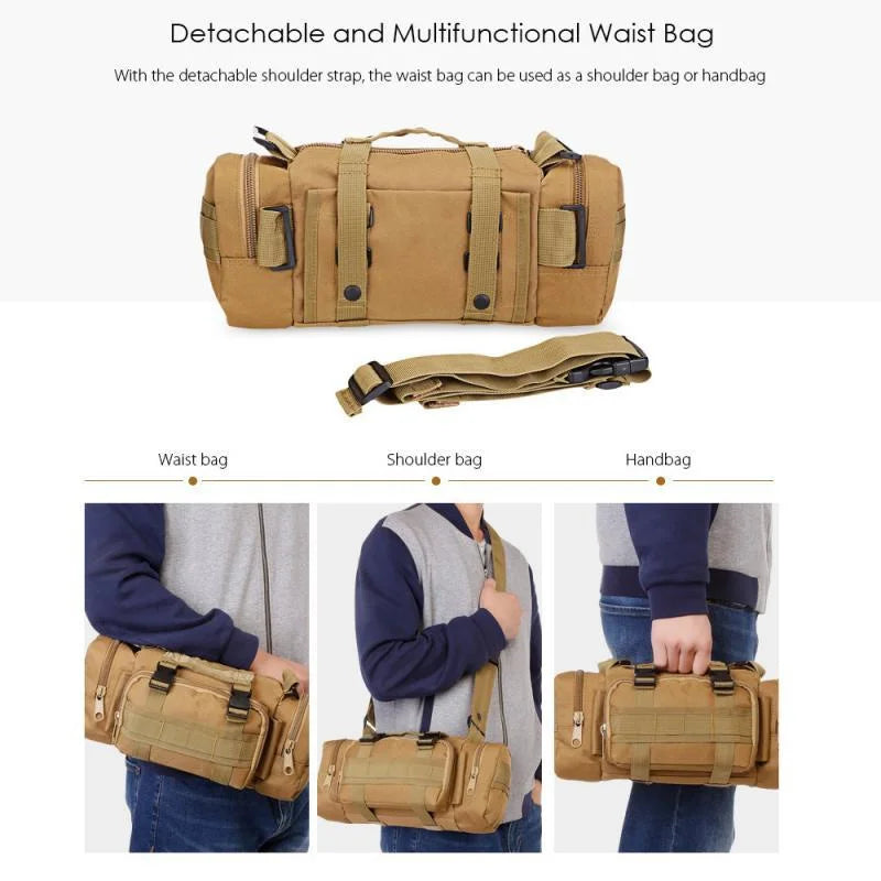 Outdoor Camouflage Waist Bag – Multifunctional Sport Climbing Pocket Bag