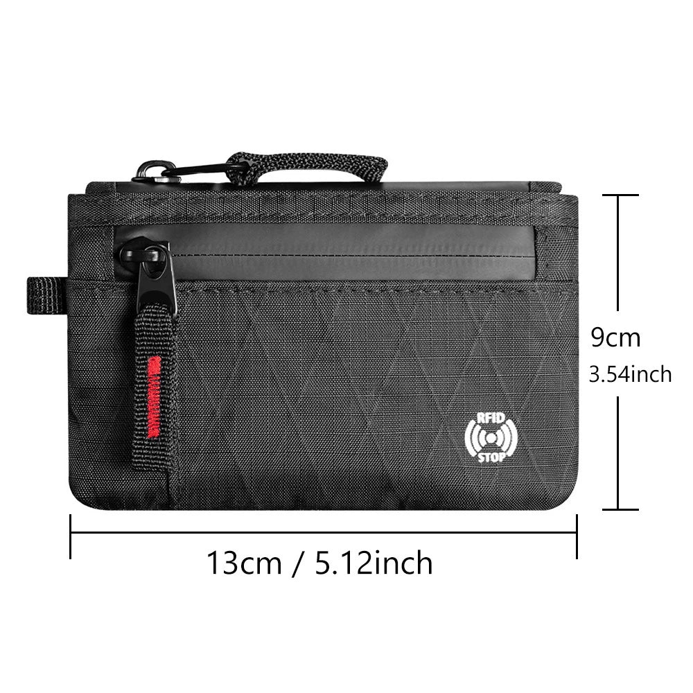 Men's RFID Blocking Ultra-Thin Wallet – Zipper Coin Purse & Card Holder