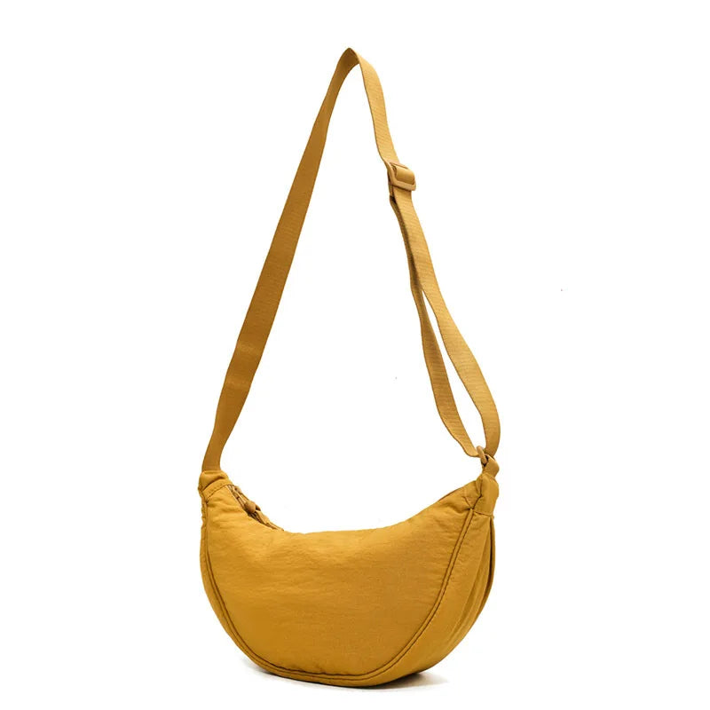 Women's Solid Colour Padded Crossbody Bag