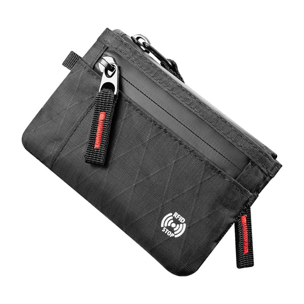 Men's RFID Blocking Ultra-Thin Wallet – Zipper Coin Purse & Card Holder