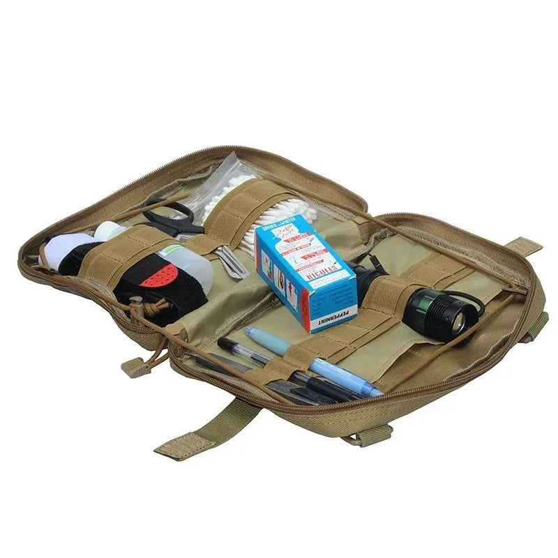 Military Tactical First Aid Kit Bag – Outdoor Emergency EDC Tool Kit for Camping & Hiking