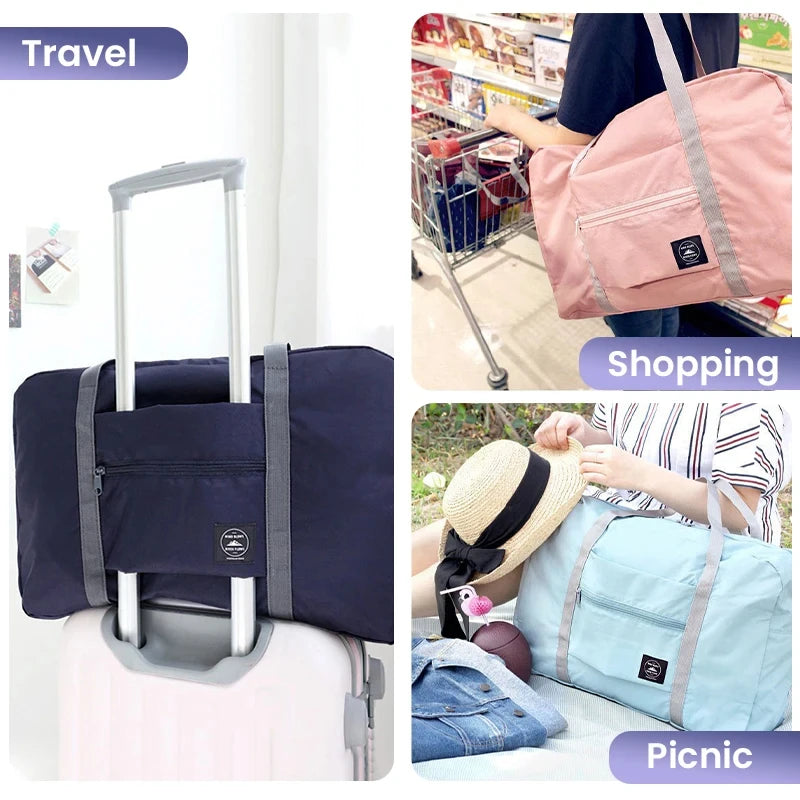 Foldable Lightweight Travel Duffel Bag for Women