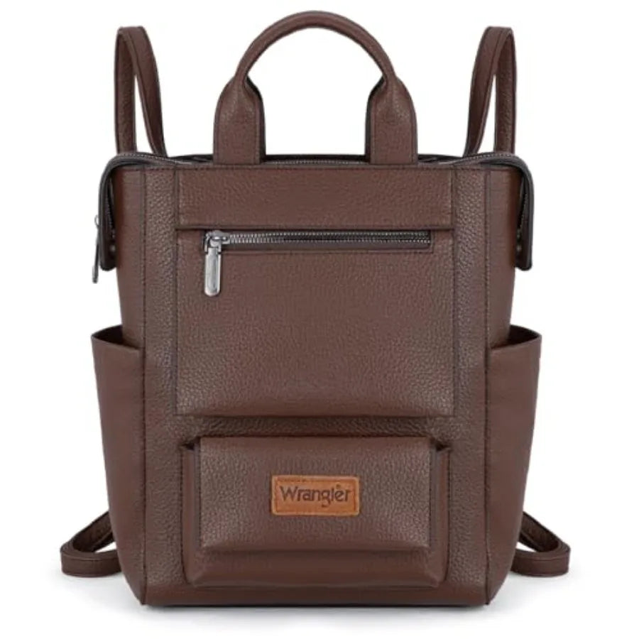 Wrangler Vegan Leather Anti-Theft Convertible Backpack