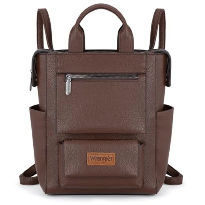 Wrangler Vegan Leather Anti-Theft Convertible Backpack