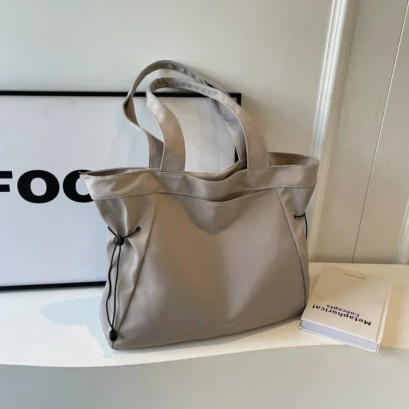 Women's Casual Drawstring Tote Shoulder Bag