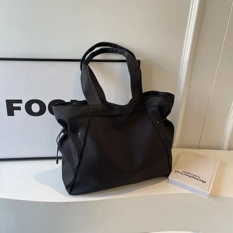 Women's Casual Drawstring Tote Shoulder Bag