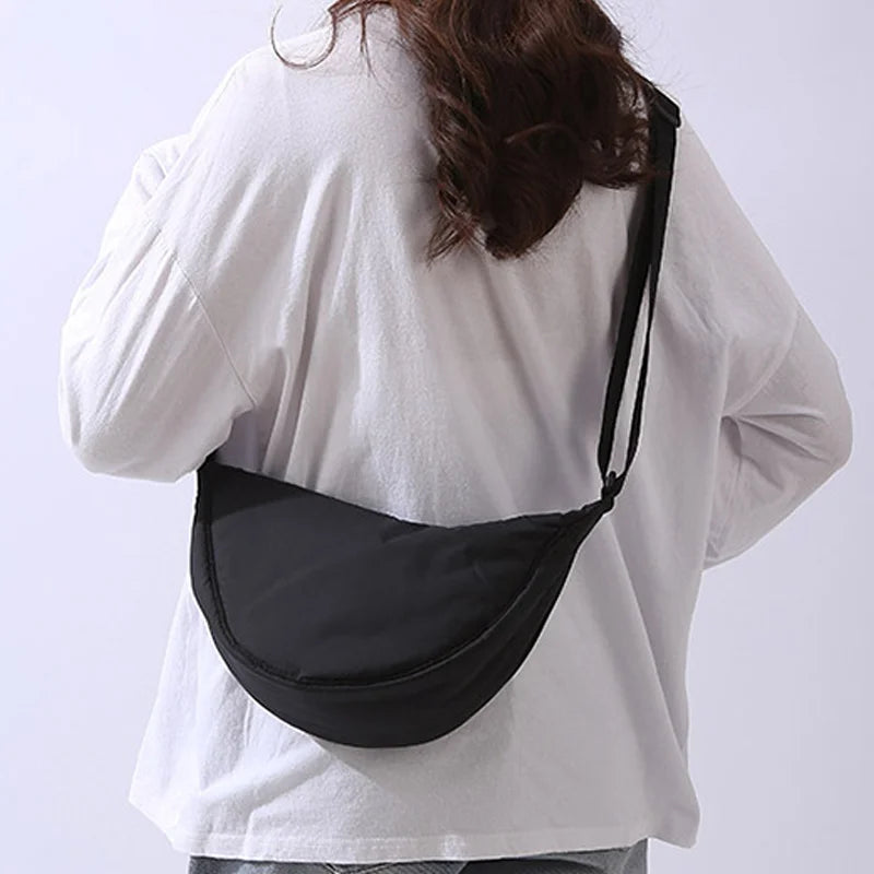 Women's Solid Colour Padded Crossbody Bag