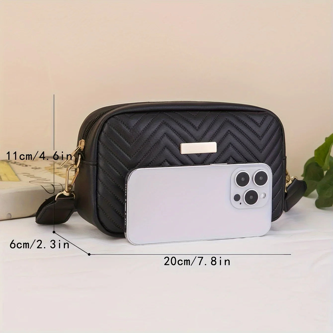 Mini Quilted Crossbody Bag & Phone Wallet