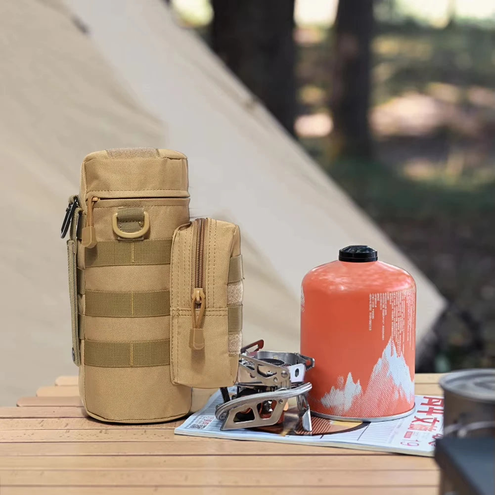Tactical Molle Water Bottle Pouch – Outdoor Camping Hiking Kettle Carrier Bag