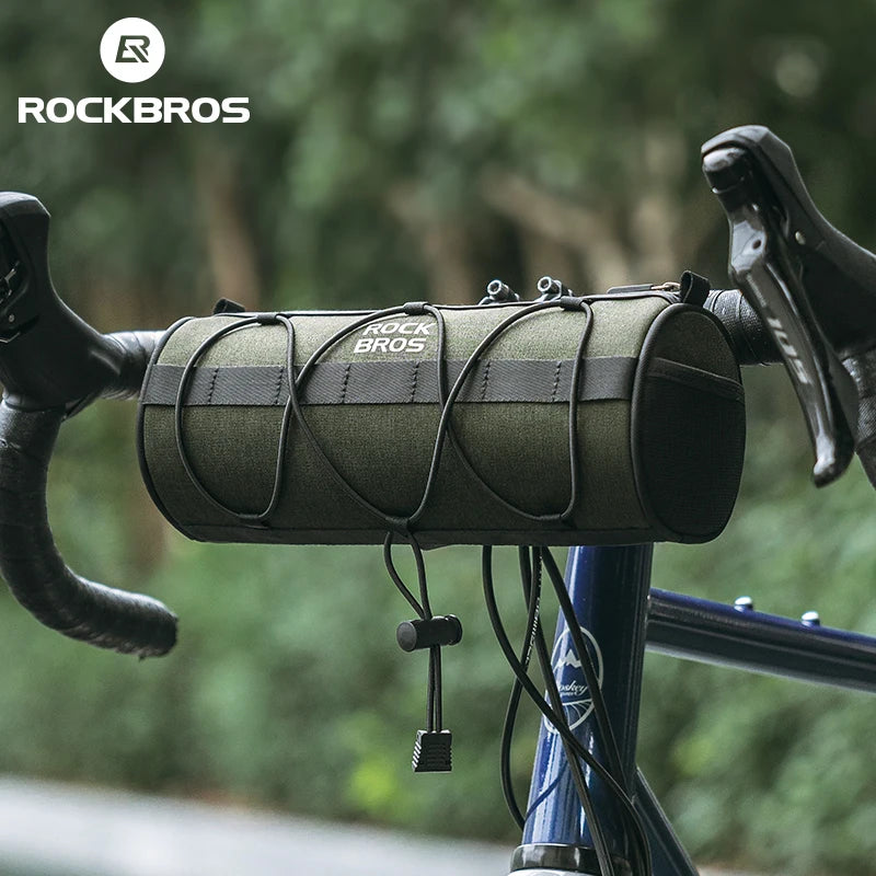 ROCKBROS 2L Bicycle Handlebar Bag – Multifunctional Reflective Front Pannier Shoulder Bag