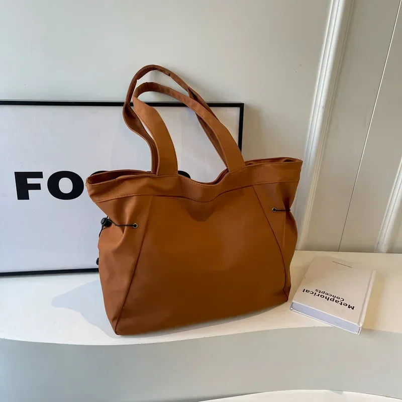 Women's Casual Drawstring Tote Shoulder Bag