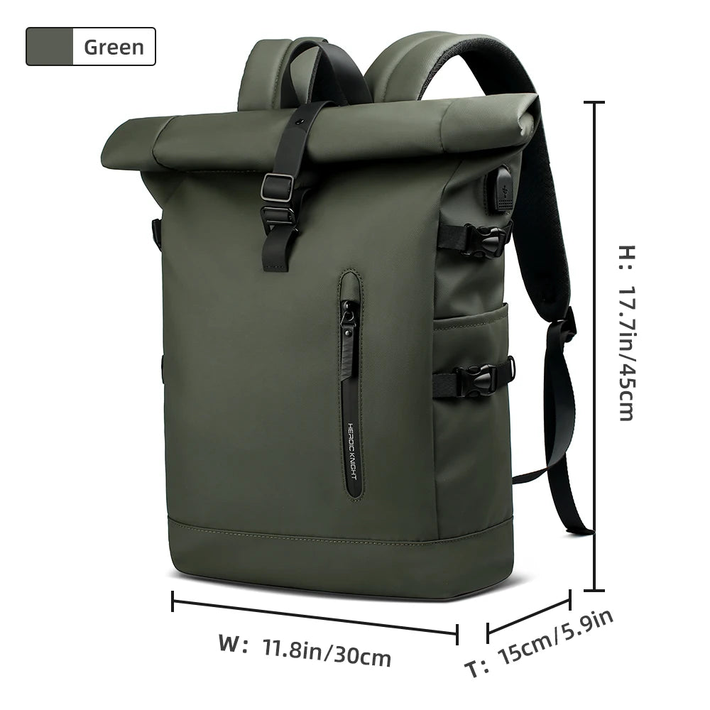 HK Large 15.6" Anti-Theft Laptop Backpack with USB Port