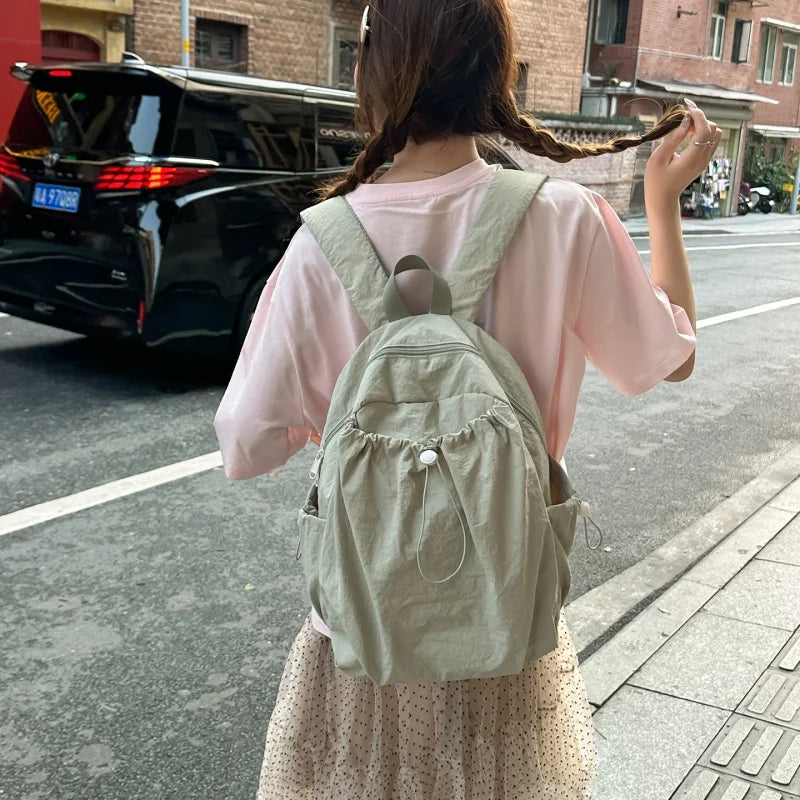 Women's Waterproof Nylon Bookbag Backpack