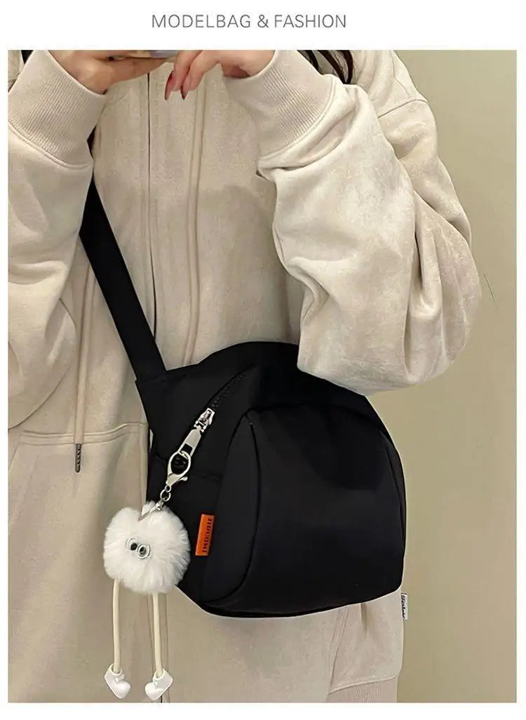 Women's Lightweight Nylon Shell Shoulder Bag