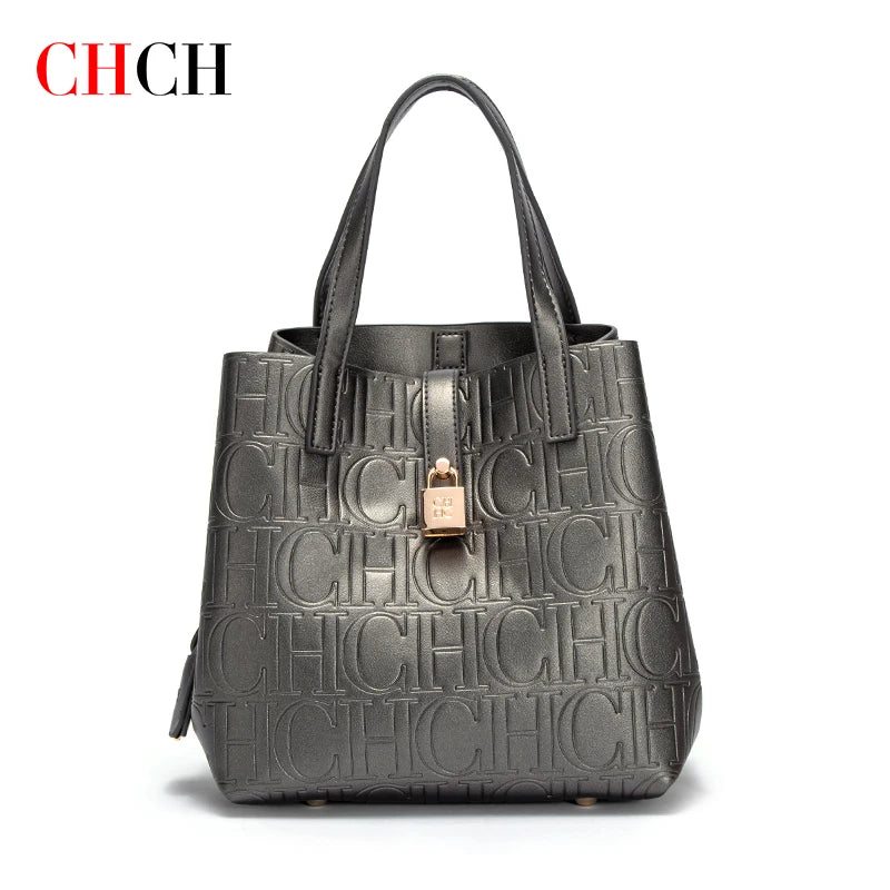 Steel Embossed Women's Tote Handbag