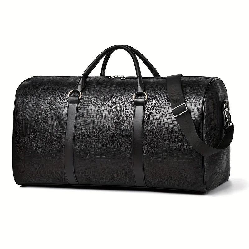 Retro Crocodile Travel Duffel Bag