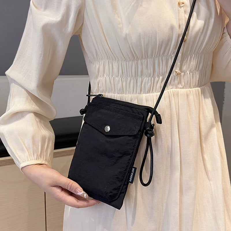 Street Washed Nylon Crossbody Bag for Women