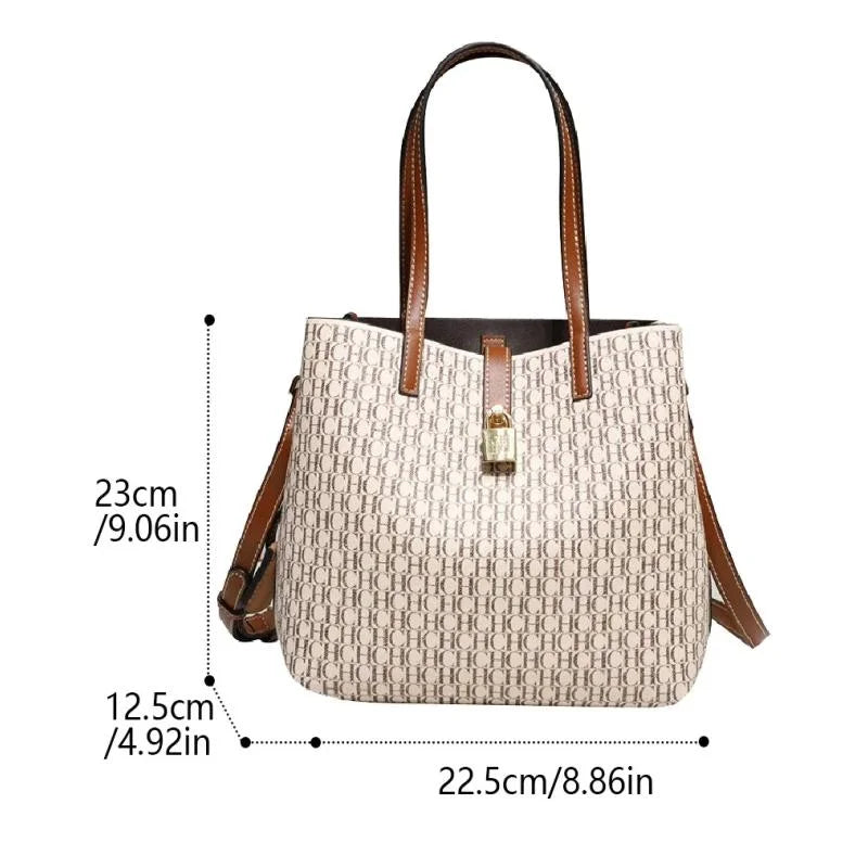 Women's PU Letter Print Crossbody Bag