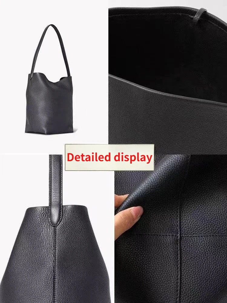 Women's PU Leather Bucket Shoulder Bag