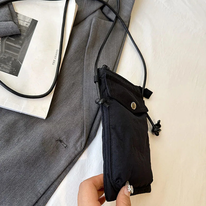 Street Washed Nylon Crossbody Bag for Women