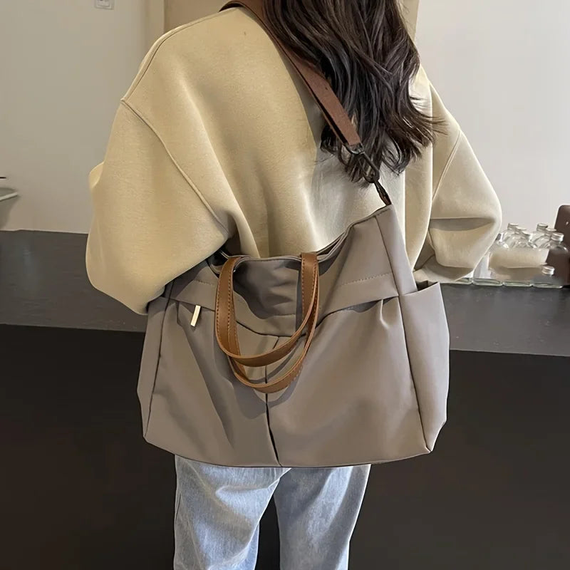 Women's Nylon Crossbody Laptop Tote