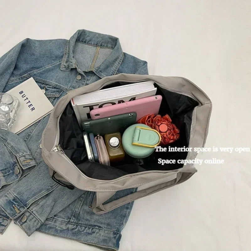 Women's Casual Drawstring Tote Shoulder Bag