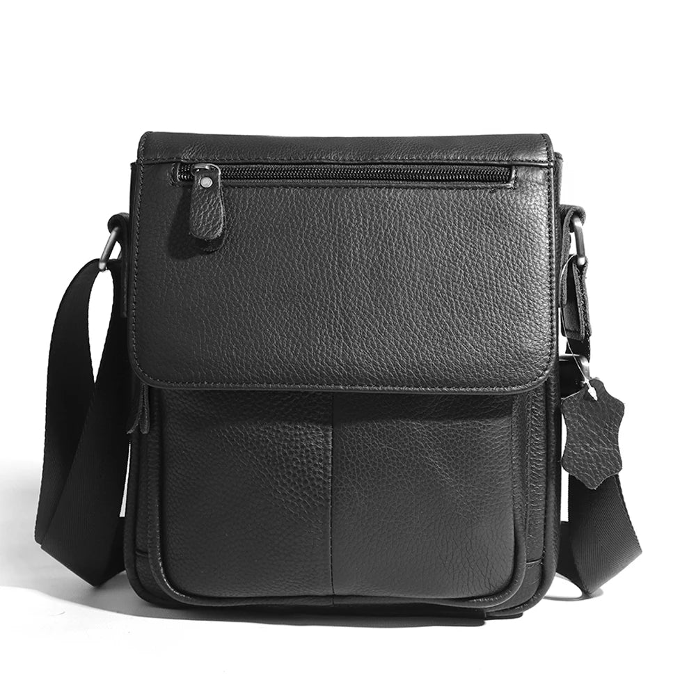 JOYIR Men's Genuine Leather Crossbody Bag – Vintage Flap Messenger Shoulder Bag
