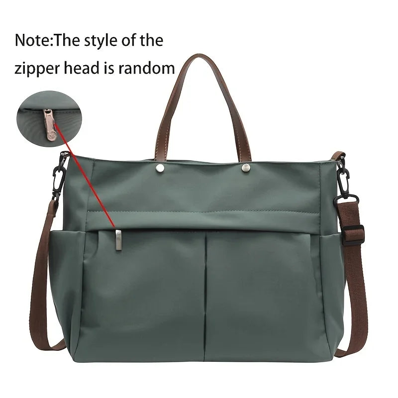 Women's Nylon Crossbody Laptop Tote