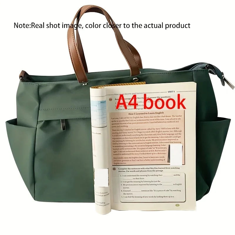 Women's Nylon Crossbody Laptop Tote