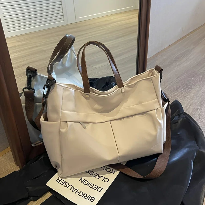 Women's Nylon Crossbody Laptop Tote