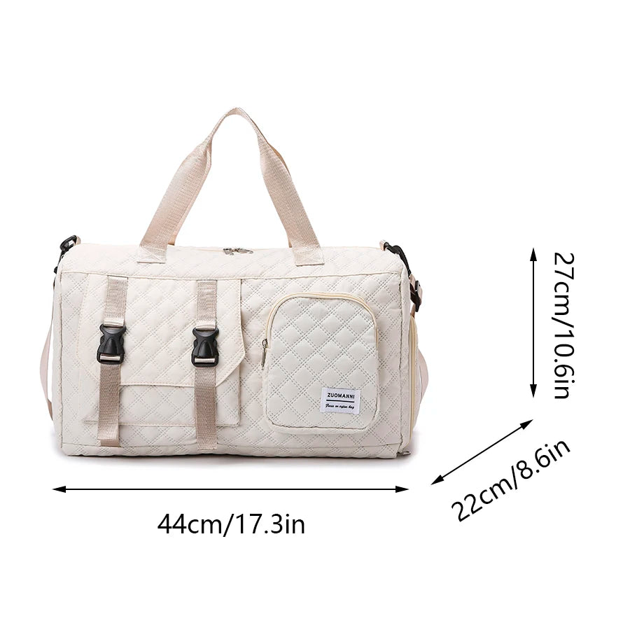 Argyle Sports Gym Duffel Bag for Travel & Training