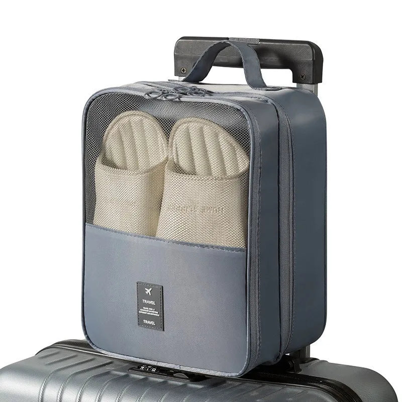 Travel Shoe Storage Bag – Breathable Mesh Washable Portable Shoe Box for Multiple Pairs