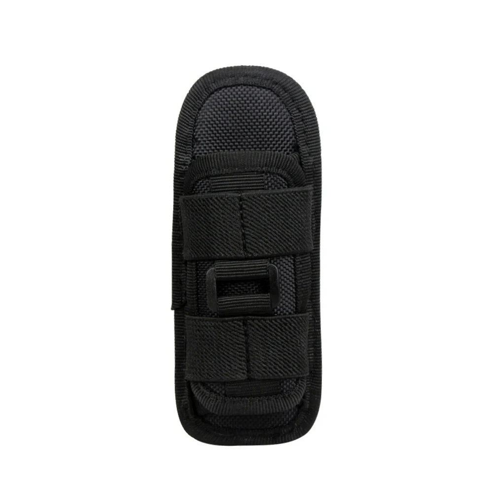 Tactical Flashlight Pouch – 360° Rotary Torch Holster & Belt Bag for Outdoor Use