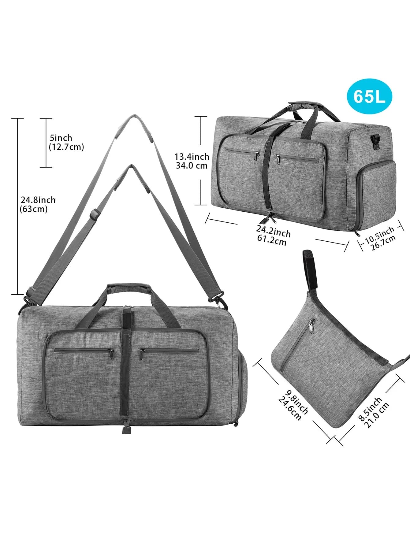 Large Capacity Carry-On Travel Bag
