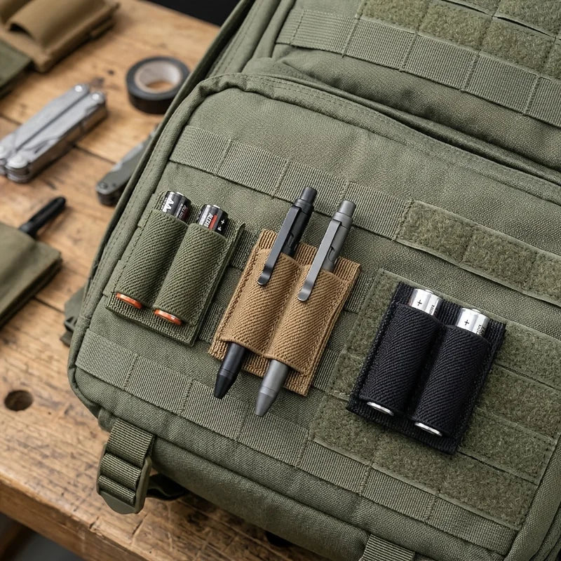 Tactical 2-Hole Magic Patch Pouch – Quick-Detach Portable Storage Bag for Outdoor Sports