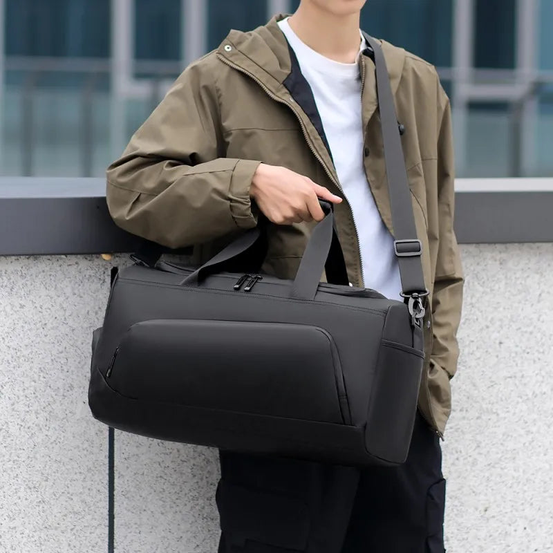 Sports Gym Bag with Shoe Compartment & Multi-Pockets