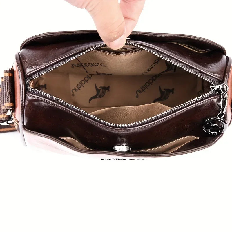 Women's Elegant Water-Resistant Crossbody Bag – Adjustable Strap & Zipper Closure