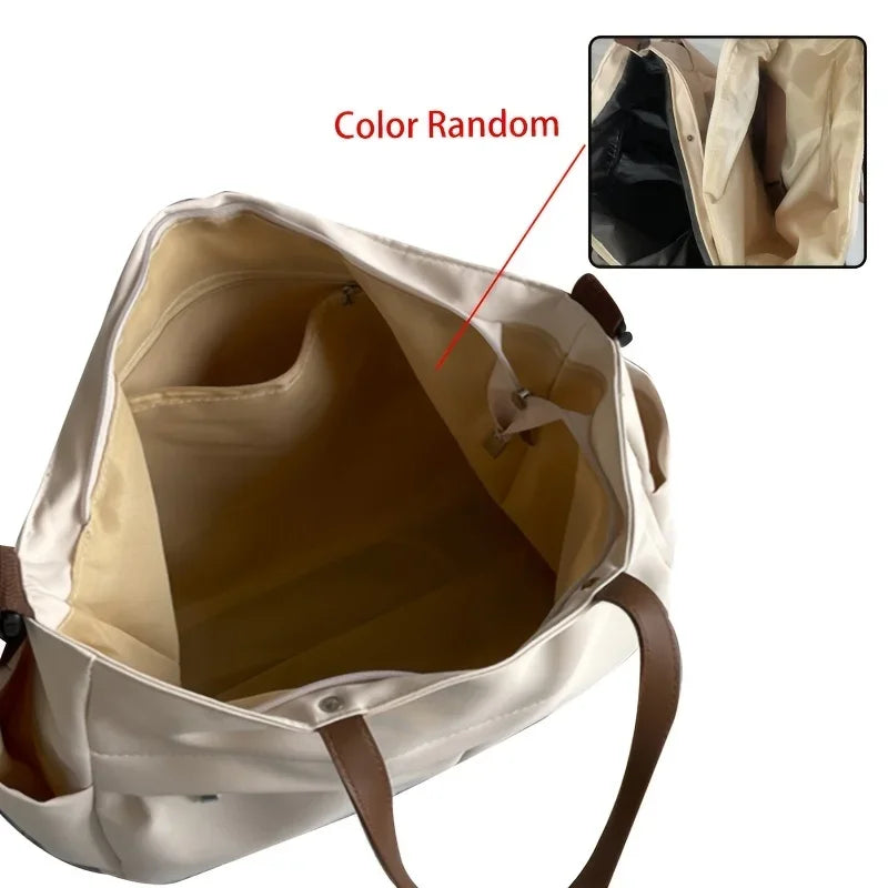 Women's Nylon Crossbody Laptop Tote