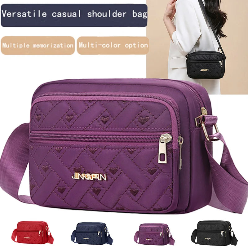 Women's Multi-Colour Quilted Casual Bag